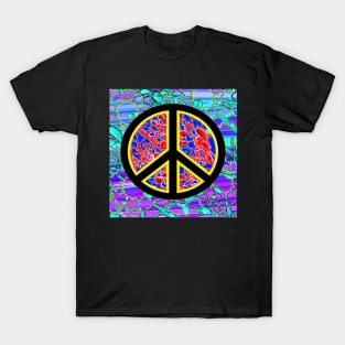 Peace love by LowEndGraphics T-Shirt